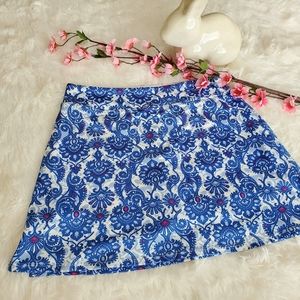 Blue & Pink Athletic Skirt/Skort - Tranquility